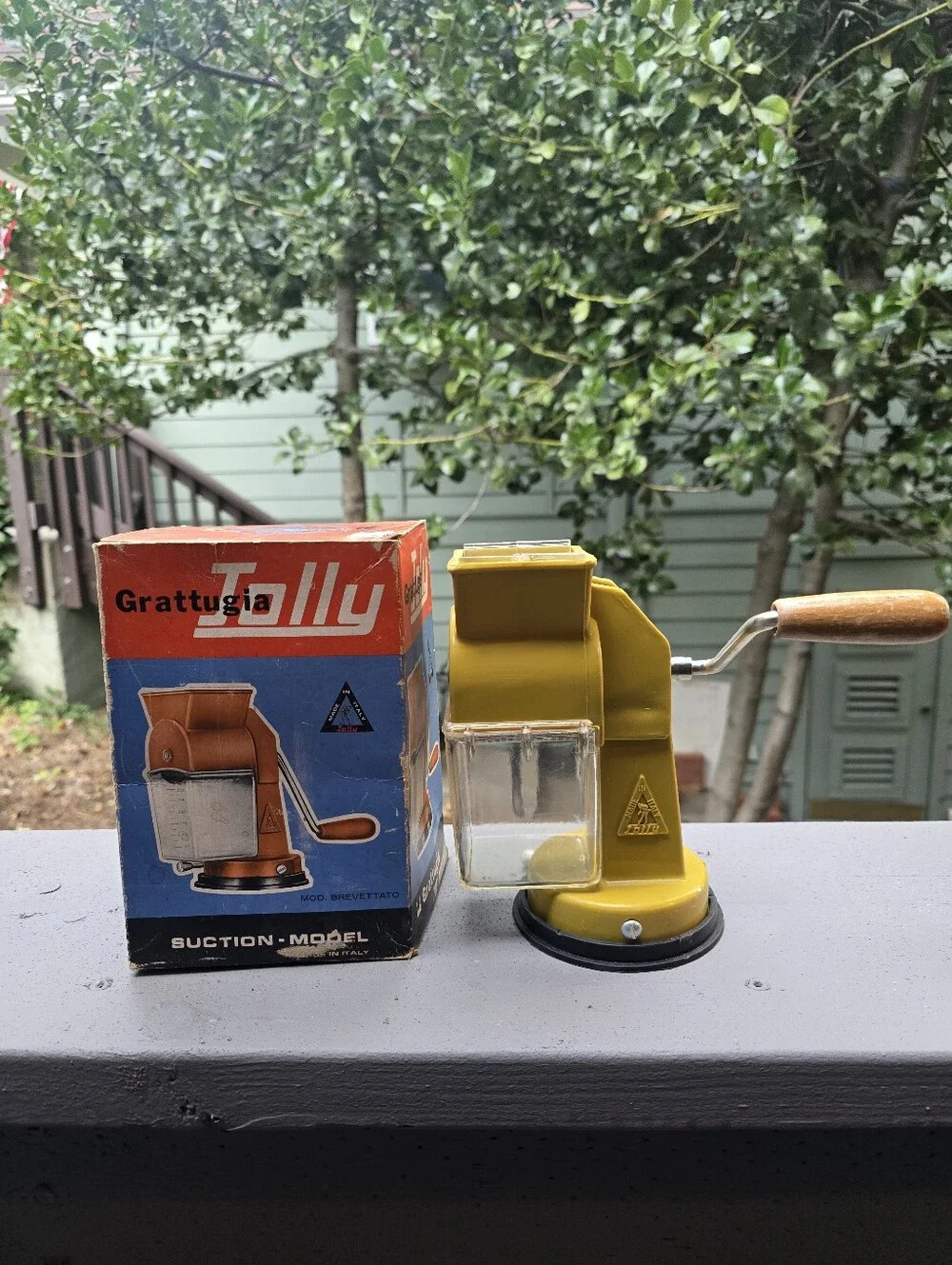 New Old Stock Italian Grattugia Tally Hand Crank Grater